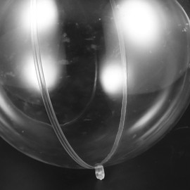 NUOLUX Plastic Ball Transparent 20cm Hollow Acrylic Ball Ornament Sphere Decorative Fillable Handmade DIY Decoration for Home Wedding Party Decoration