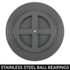 mDesign Lazy Susan Kitchen Rack - Practical Spice Rack For