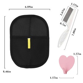 Pet Hair Remover Electrostatic Gloves, Pet Hair Removal Glove For Cats & Dogs, Reusable Electrostatic Pet Cat Dog Hair Remover Grooming Glove, Reusable Cat Dog Electrostatic Gloves Brush (2pcs)