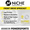 NICHE 428 Pitch 13 Tooth Front Drive Sprocket for Kawasaki