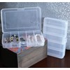2 x Small 5 Compartment Boxes (Fishing Tackle/Bait/Lure/Accessories Storage)