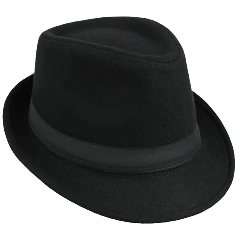 JowTreex Classic Fedoras Hats Short Brim Panama Jazz Hat Trilby