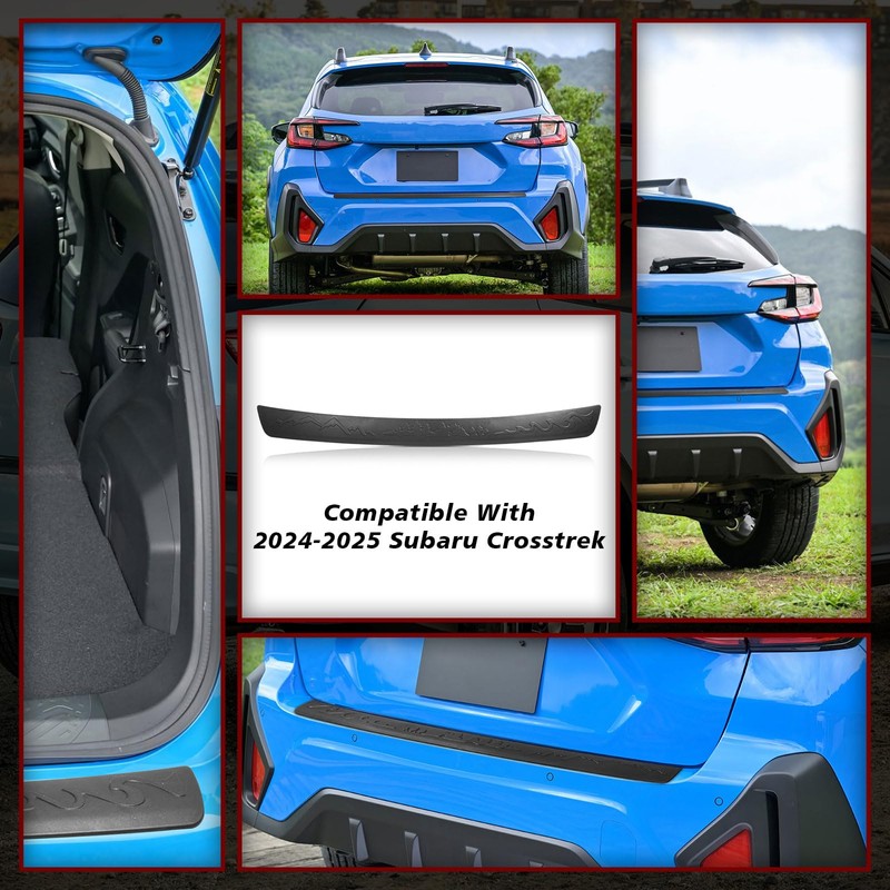 CZCJGD Rear Bumper Cover Protector Trim Compatible with Subaru Crosstrek