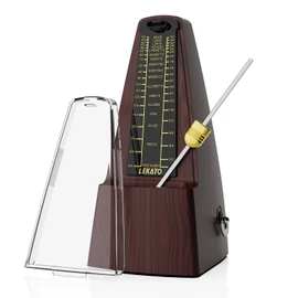 Mechanical Metronome with Bell, LEKATO Universal Metronome for Piano Guitar Ukulele Violin and Chromatic, Loud Sound, High Accuracy Track Beat and Tempo for Musician