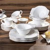 American Atelier 20-Piece Baroque Dinnerware Set, White