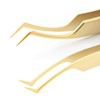 NAGARAKU Pinzas para extensiones de pestañas para hacer ventiladores, pestañas