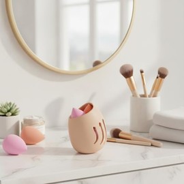 Makeup Sponge Holder, Compact Lightweight Accessory for Travel and Daily Use - Easy Access Silicone Sponge Holder