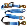 2" x 8' Blue Auto Car Hauler Ratchet Axle Straps