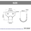 TERF® Traditional Victorian EB Brass Sash Lift Heavy Duty Sash