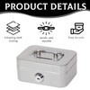 Elegant Steel Cash Box, Lockable, Small Cash Box, Lockable with