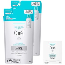Curel Bath Solution, Refill, 12.2 fl oz (360 ml), Set of 2 (Can be Used for Babies), Bonus Included