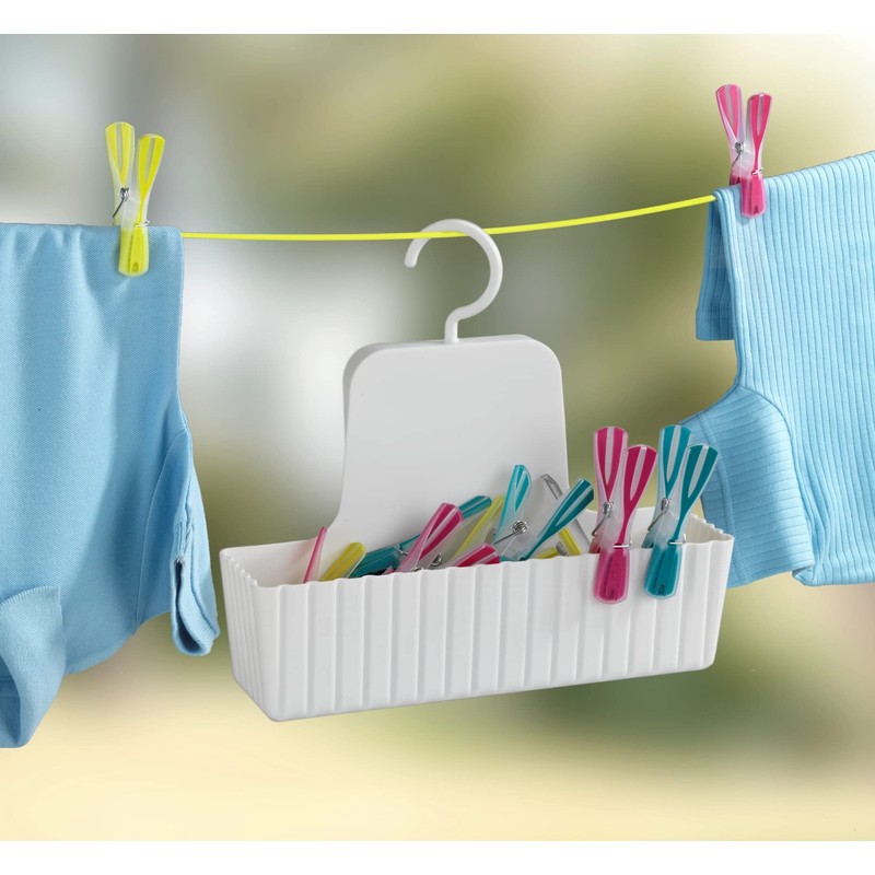 WENKO Shower Caddy, Polypropylene, White, 22.5 x 8 x 25.3
