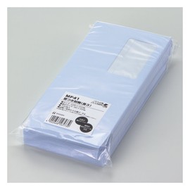 Hisago MF41 Window Envelopes, Oval No. 3, Aqua, 100 Sheets