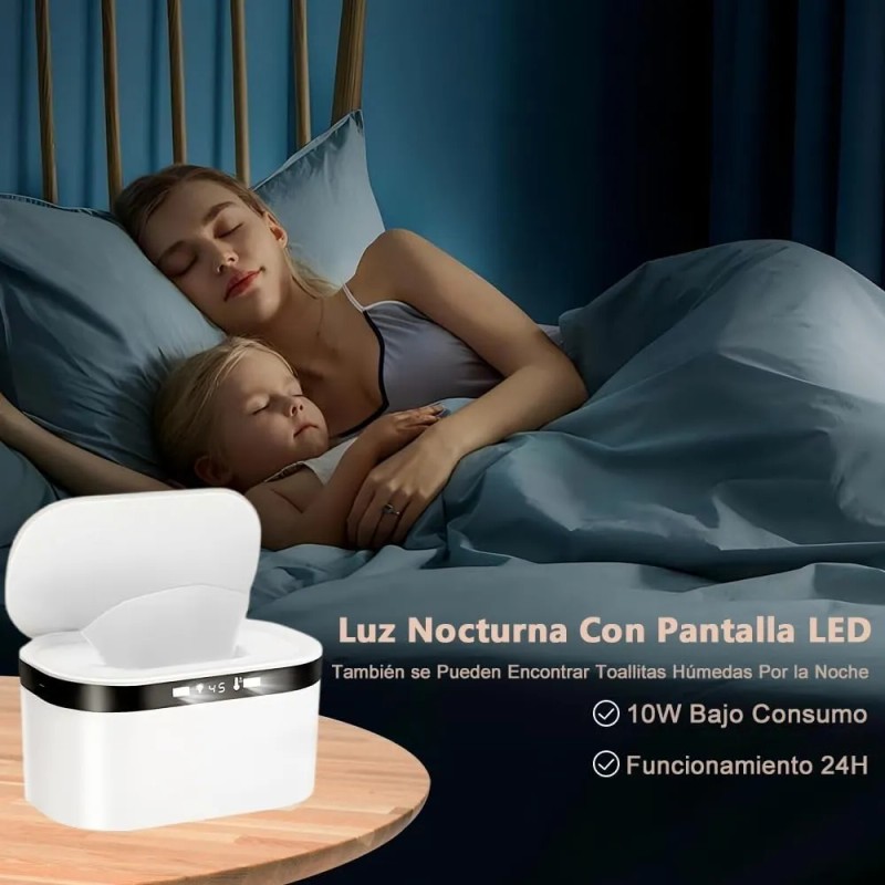 Calentador De Toallitas Húmedas Led Para Bebés Termostato