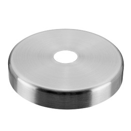 Aspen Creative 21506-21, Contemporary Chandelier & Light Fixture Canopy, Brushed Nickel, 5-1/8" Diameter, 1" Center Hole