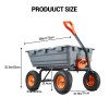 MERXENG 800 Lbs Poly Garden Dump Cart, Heavy-Duty Lawn Utility
