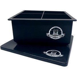 Pressice Barware - Molde de cubeta jumbo de 2.5 pulgadas, para uso con prensas de hielo, hace cuatro cubos grandes de 2.5 pulgadas