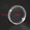 WMYCONGCONG 100 PCS 40mm Coin Storage Container Box Clear Coin