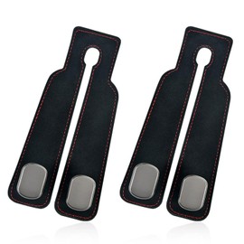 2 Pieces Car Seat Hooks, Leather Car Hooks, Car Seat Headrest Hooks, Car Seat Back Double Hooks, Car Seat Back Multifunctional Hooks