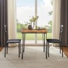 VECELO Kitchen Dining Room Table Set with 2 Chairs for