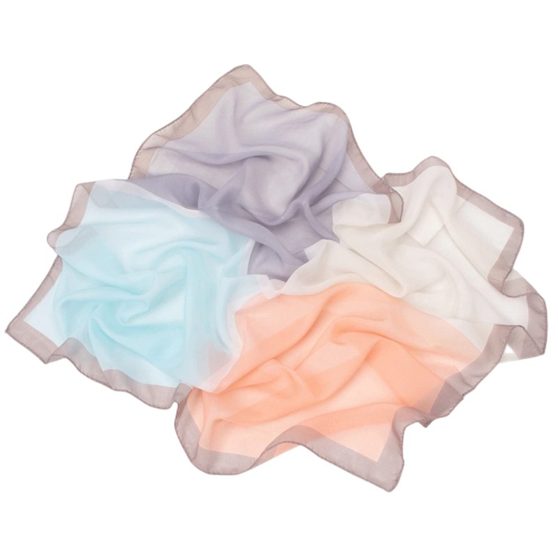 FAIRYGATE Chiffon Seidentuch Damen Halstuch Elegant Bandana Tuch Kopftücher Taschentuch