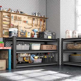 Metal Garage Shelving for Storage - 40" W x 16" D x 36" H