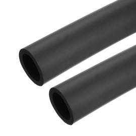 sourcing map 2pcs 3.3ft Pipe Insulation Tube 1 9/16 inch(40mm) ID 2 3/16 inch(55mm) OD Foam Tubing for Handle Grip Support, Black