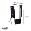National Hardware ‎N800-019 Joist Hanger, Black