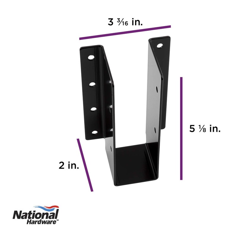 National Hardware ‎N800-019 Joist Hanger, Black
