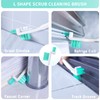 Lumkew Small Cleaning Brush Tight Spaces, 8pcs Crevice Cleaning Brushes