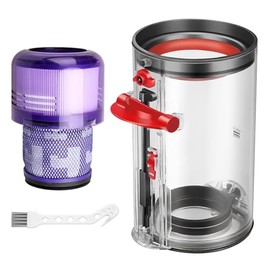 Lemige Upgraded V11 V15 Vacuum Filter & Dust Bin Canister Replacement Parts for Dyson V11 V15 SV14 SV15 SV22 Vacuum Cleaner, For Dyson Vacuum Attachments No. 970050-01 & 965443-01 & 970013-02