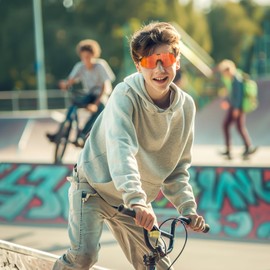 AJBAY Polarized Kids Sunglasses Boys Girls Baseball Sunglasses Youth 8-14 UV400 Softball Cycling Sports Sun Glasses