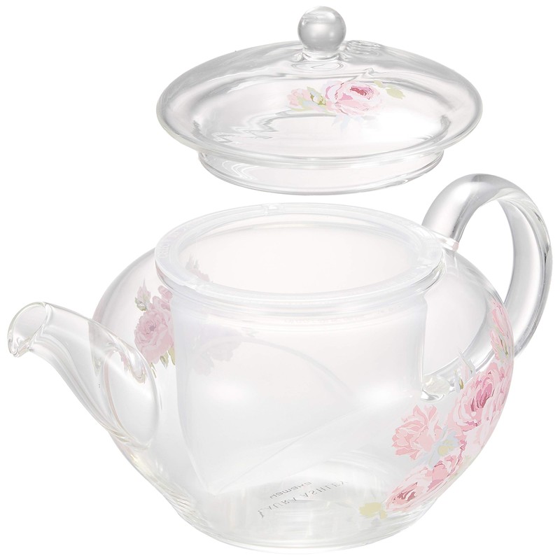Laura Ashley Couture Rose Heat-resistant Glass Pot, 17.3 fl oz