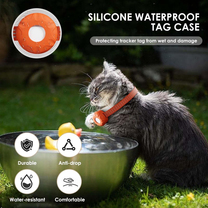Cat Tracker, No Subscription, Cat GPS Tracker(iOS Only), Waterproof Pet