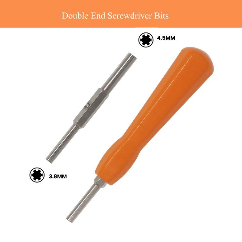 Gamebit Security Screwdriver, 4.5mm 3.8mm Gamebit Screwdriver Bit Set For