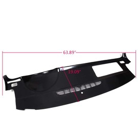 G-PLUS Dashboard Molded Dash Cover Compatible with 2007-2014 Chevy Tahoe Avalanche Suburban/GMC Yukon/XL/Denali, Fit 2007-2013 Chevy Silverado (LTZ ONLY) & GMC Sierra (SLT/Denali ONLY) Brown