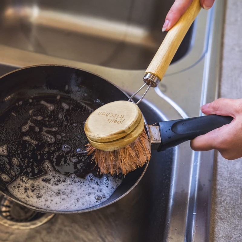 Joeji's Kitchen Eco Bamboo Dish Brush, Spazzola per piatti con