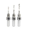 Amana Tool AMS-623 3-Pc Carbide Tipped Countersink Set Round Shank