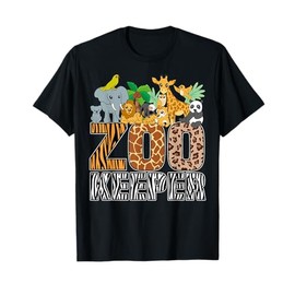 Zookeeper Costume Zebra Wild Print African Animal Keeper T-Shirt