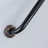 700Brass 16-Inch Grab Bar Featuring Anti-Slip Handrail, Solid Brass, Oil