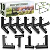 Blulu 10 Pieces 1'' Golf Frame Corner Kit DIY Canopy