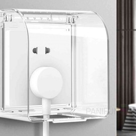 Funny Bathroom Waterproof Outlet Cover 02 Square Outlet C - Transparent 2ea
