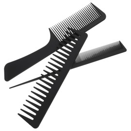 Outanaya 1set Anti-static Hair Combs for Detangling and Hairstyling Includes Fine Tooth Wide Comb Suitable for All Hair Types and Lightweight Design