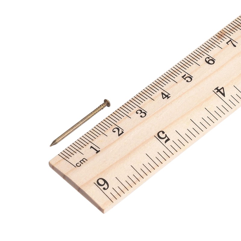 sourcing map Small Tiny Brass Nails 1.5x25mm for DIY Wooden