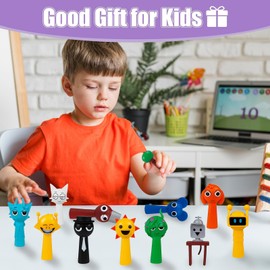 PICKONA 12pcs Sprunki Toys, Sprunki Cartoon Figures,Sprunki Action Figures, Colorful Toy Figures for Kids, Sprunki Birthday Decorations Gifts for Girls and Boys/Game Fans