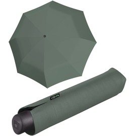 Knirps Sustainable Vision Manual women's pocket umbrella, Plant, 97 cm