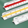 Scale Ruler, Plastic Triangular Scale, 30 cm Architecture Ruler, Triangular