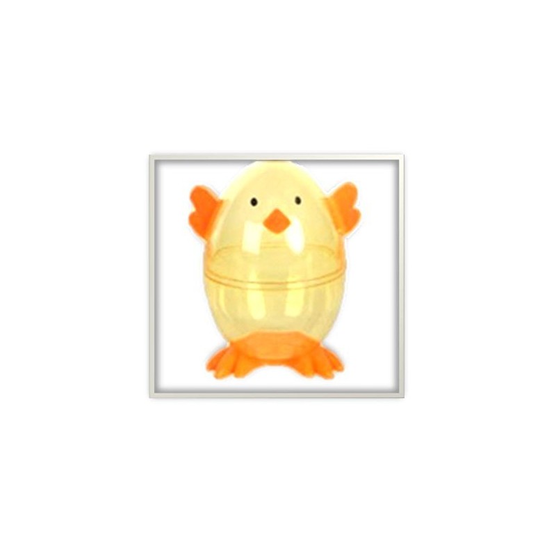 Clear Chick Shaped Easter Eggs 3 Fillable Treat Containers