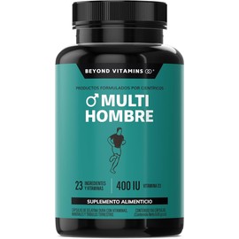 Multi Vitaminas para Hombres | Vitaminas A B1 B2 B3 B5 B6 B7 B9 B12 C D3 E K1 Zinc Calcio Hierro Cobre Cromo Selenio Manganeso Tribulus Terrestris Jenjibre Te Verde L-Arginina (150 cápsulas)