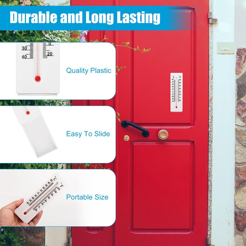 Outdoor Key Hideout, Decorative Thermometer, Key Box Holder for Replacement